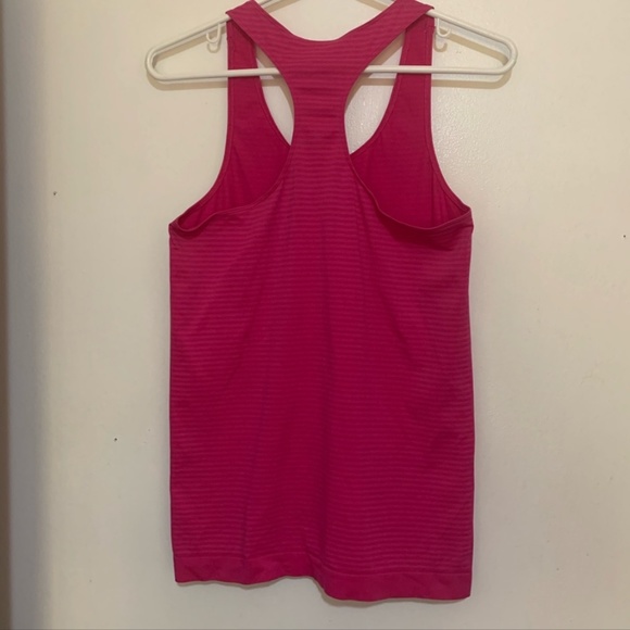 3/$30 Under Armour pink racerback striped tank top - Picture 5 of 7